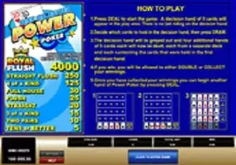 Игровой автомат Tens or Better 4 Play Power Poker Игровой автомат Tens or Better 4 Play Power Poker