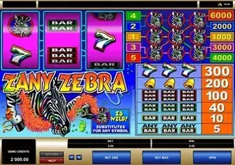 Игровой автомат Zany Zebra Игровой автомат Zany Zebra